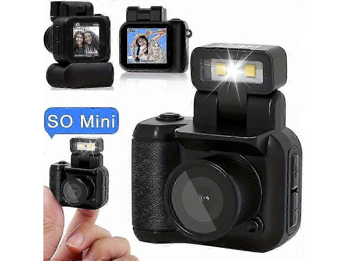 Máquina Fotográfica Digital Compacta 1080p Com Ecrã Lcd De 1,4 Polegadas Preta