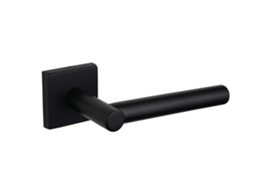 Manípulo de Porta Lavuzo Grosetto Black com Roseta Quadrada Por Conjuntos WOVAR