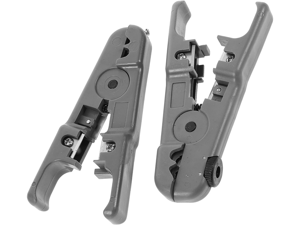 Conjunto De 2 Ferramentas Para Decapagem De Cabos Com Alicates Elétricos Ergonômicos De Plástico E