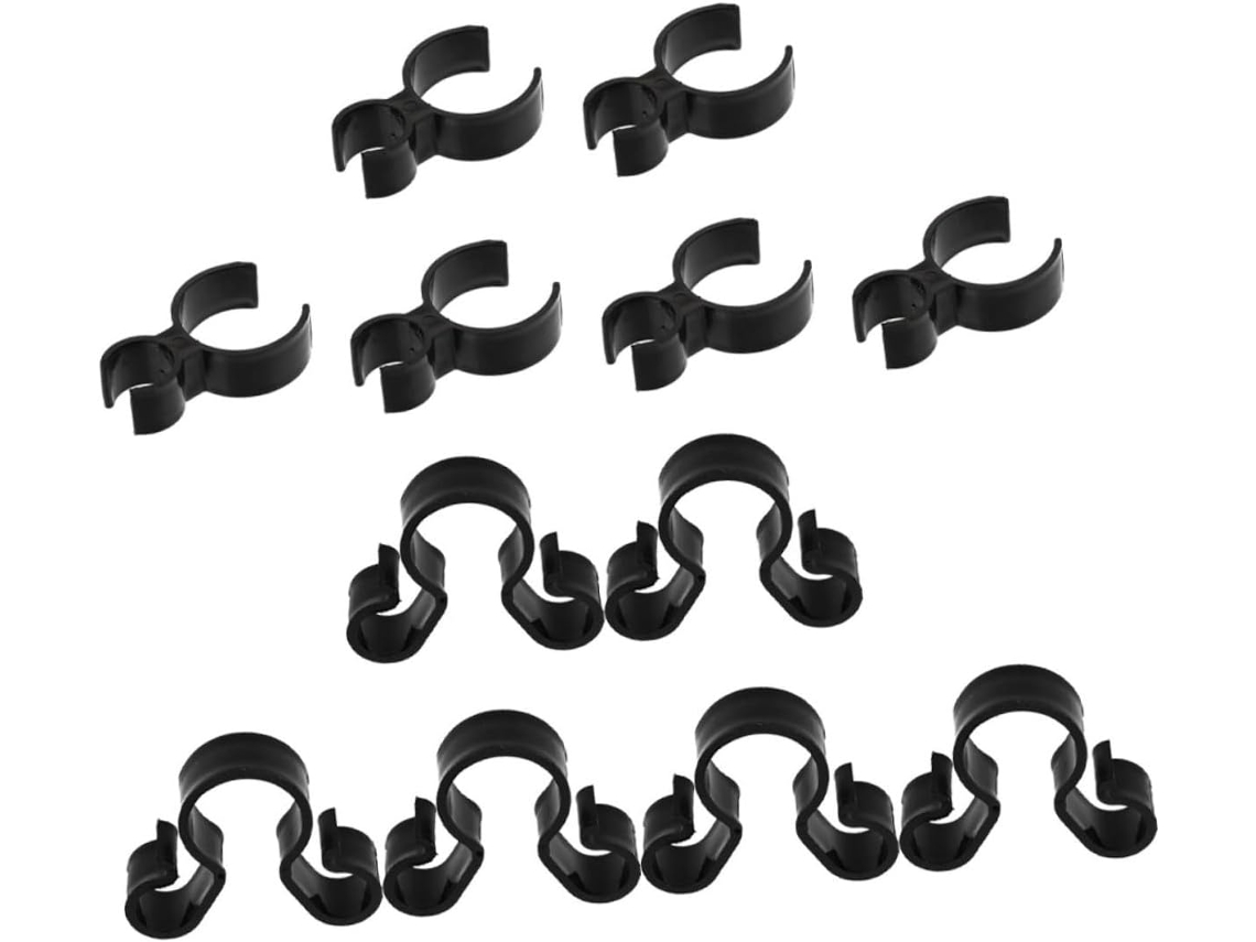 Ibasenice - Conjunto de 12 Clips de Plástico Transparente para Garrafa de Vinho, Design Elegante e Suporte para Velas, Duráveis e Resistentes