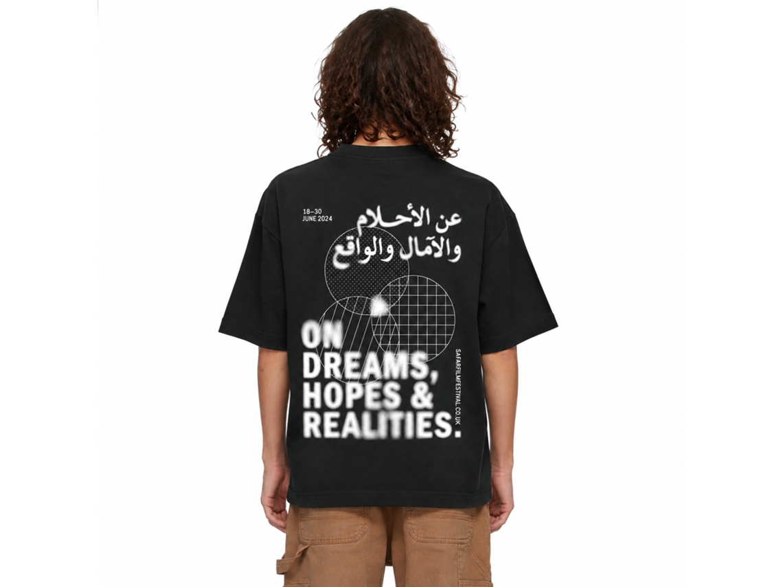 Rockinstone Safar Film Festival The Arab British Centre Black T-shirt Unique Designer Style