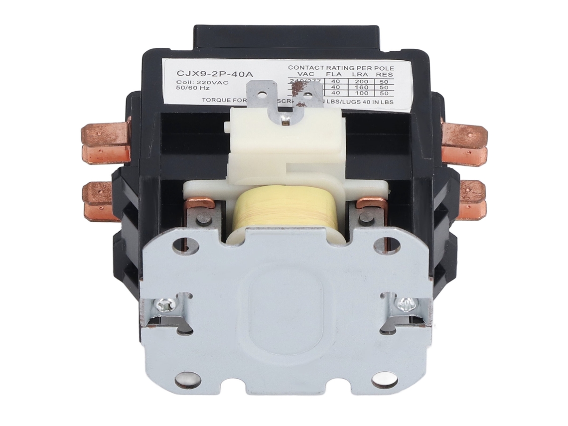 Contator De Ar Condicionado De Alta Potência Cjx9 2p 40amp Para Residencial, Trilho Din 50/60hz