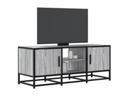 Vidaxl Móvel P/ Tv 100x35x41cm Derivados Madeira/metal Cinzento Sonoma