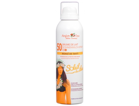 Névoa Leite Spf50 Fragrância de Coco 150 Ml SOLEIL DES ÎLES