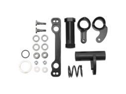 Conjunto De Montagem De Direção Rc Em Liga De Alumínio Alta Resistência Para Carros Rc Arrma 1/7 1/8 Preto