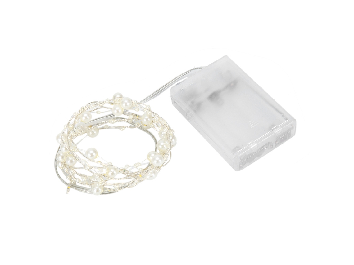 Lâmpada Led Pérola Branca Simples Romântica 20pcs 2m