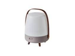 Lâmpada de Alto-Falante Portátil e Sem Fio Conexão Bluetooth e Som de Alta Fidelidade Cor Cinza Lite-Up Play Earth KOODUU