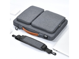 Bolsa Para Portátil Lurelia, Compatível Com Portáteis/tablets Até 16", Cinza Atenas, Nylon, Proteção Antiquedas