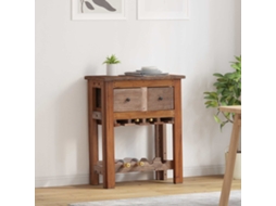 Vidaxl Armário Castanho 60 X 30 X 70 Cm Madeira Reforçada Sólida