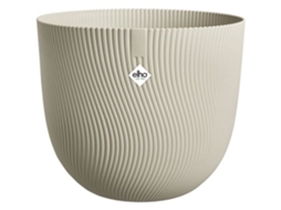 Vaso De Flores Elho Sereh Redondo 47 Bege Ø 47 X H 40 Cm 100 Reciclado Elho Give Room To Nature