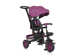 Byox Explore O Triciclo Infantil Com Rodas De Borracha, Reversível, Evolutivo E Dobrável - Purple