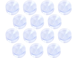 Nuobesty 48-protetores De Mesa Transparentes Antiderrapantes Para Mesas Vidro, Ventosas De Pvc, Proteção Invisível E