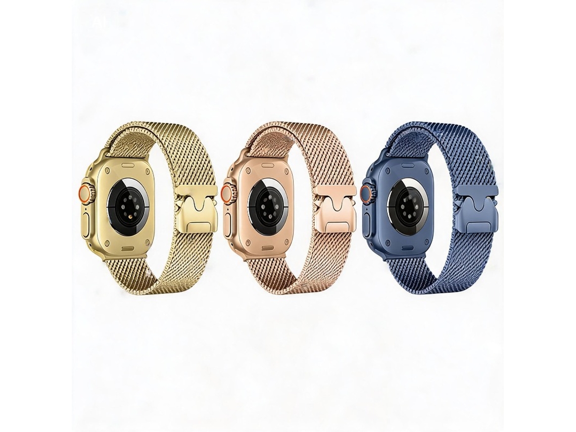 3 Pcs Bracelete Para Apple Watch 42/44/45/46/49mm Cuich