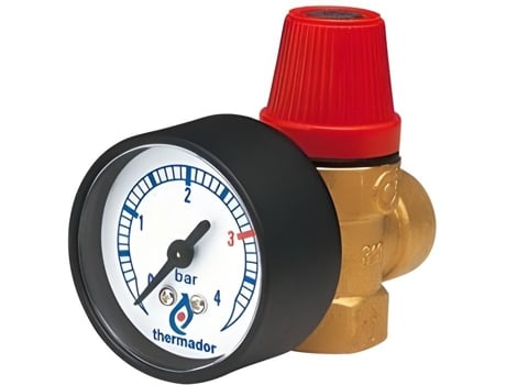 Válvula de Segurança com Manômetro 1/2 Ff S15Zm THERMADOR