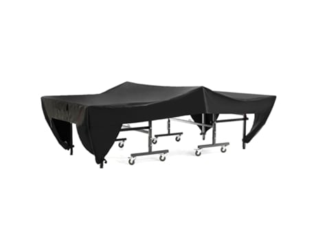 Capa Para Mesa De Ténis De Mesa Exterior Pátio Jardim À Prova De Água E Poeira Preta 280x153x73cm Laopipfu
