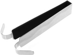 Gancho De Aço Inoxidável Para Porta Vidro, 17 Cm, Dupla Face, Sem Nece