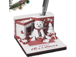 Calendário De Mesa 2026 – Arte Em Papel 3d, Com Urso Natal Decoração