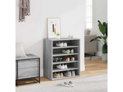 Vidaxl Sapateira 60x35x70 Cm Derivados De Madeira Sonoma Cinza