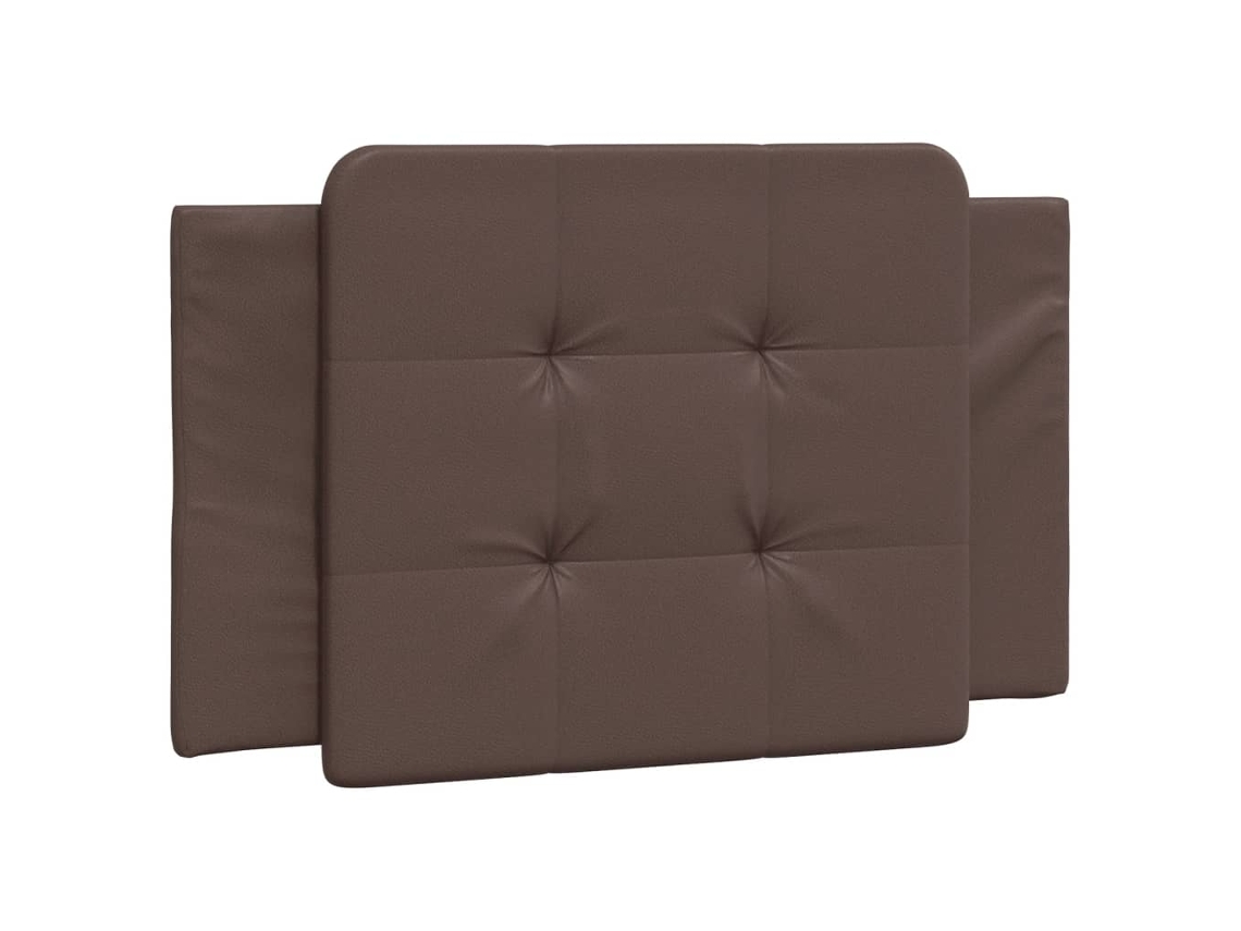 Headboard Cushion, Headboard Cushions Vidaxl Marrom Couro Artificial (90 Cm)
