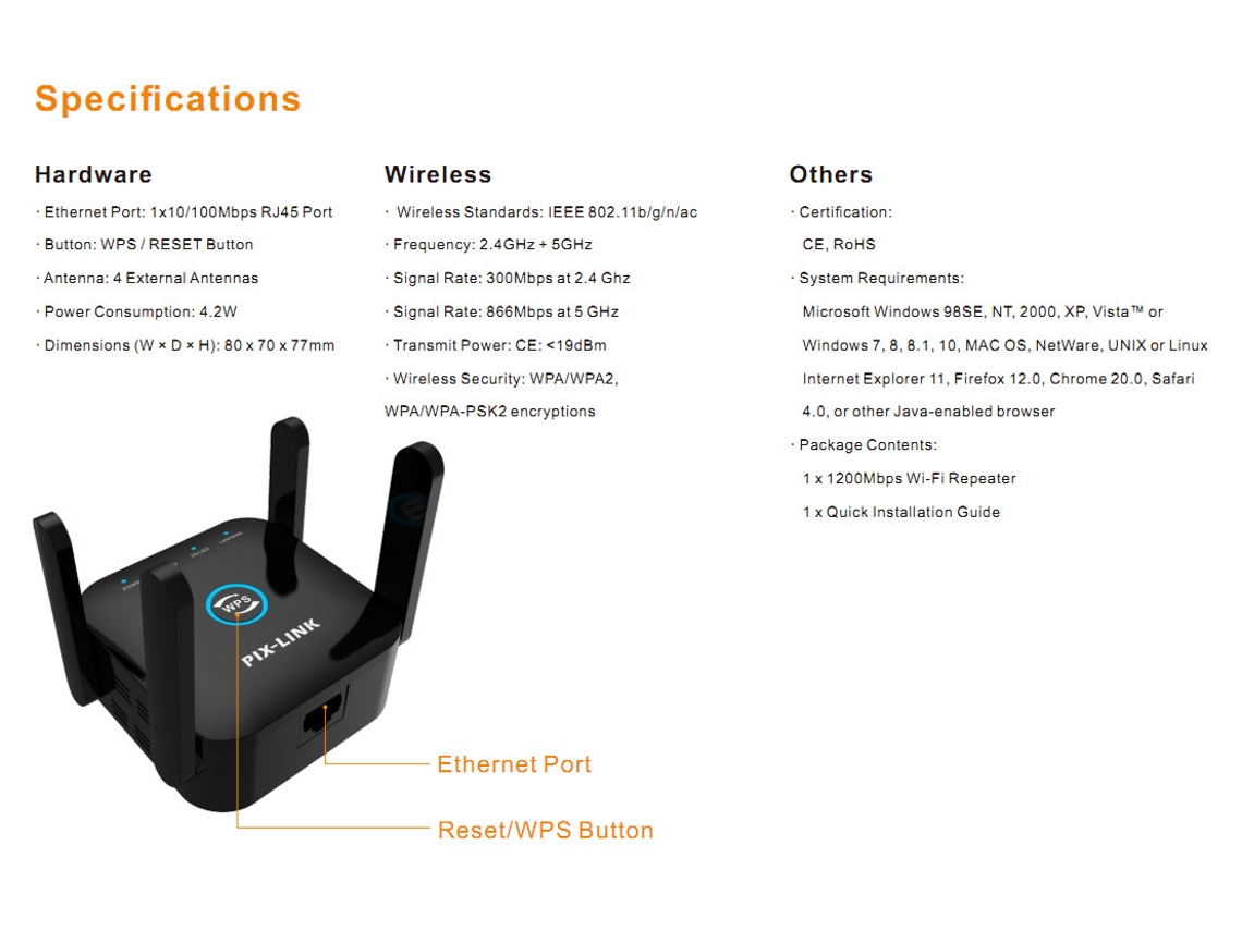 Repetidor wifi worten clearance