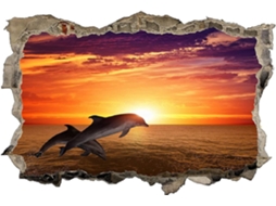 Adesivos Muraux 3d Lac Naturel Pvc Autocollant Mural Autocollant Para Fenêtre Chambre Salon Bureau Decoração 42x62cm