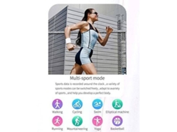 Smartwatch ALIMENTATION Yiz90 Prateado