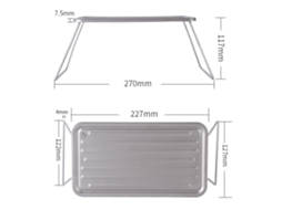 Mesa de Churrasco Portátil Plegable para Camping