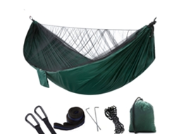 Rede Ultraleve Duplaparaquedas De Nylon Com Design Anti Mosquito De 290×140 Cm, Essencial Para Caminhadas Zeuxo