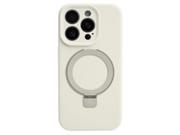 Capa Yuysan Para Iphone 16 Silicone Magnetico Com Suporte Rotativo Preto