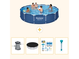 Bestway Piscina Bestway Steel Pro Redonda - 396x84 Cm - 5-peças S226