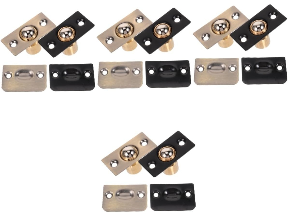 Conjunto De 4 Fechos Pressão Esféricos Portas, Resistentes E Com Roletes, Ideais Móveis E Ktv Design Discreto