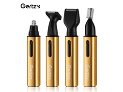 Aparador de Pelos do Nariz e Orelha Recarregável Via Usb com 4 Lâminas Substituíveis MDUG (dourado)