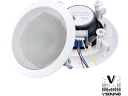 G-VCS5BP :COLUNA DE TECTO PA 100V 5'' 6Wmáx BRANCA VSOUND
