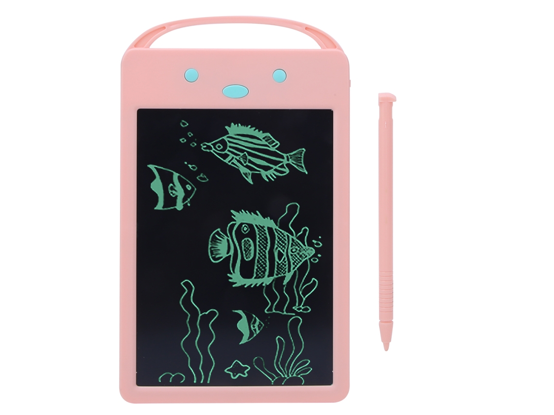 Mali tablet de Escrita Lcd Portátil Infantil com Tela Flexível para Desenhos e Aprendizado Rosa