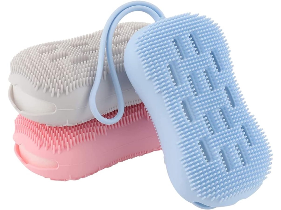 Lurelia Kit De 3 Escovas De Silicone Para Banho De Cuidado Corporal, Massagem Suave, Uso Diário Confortável