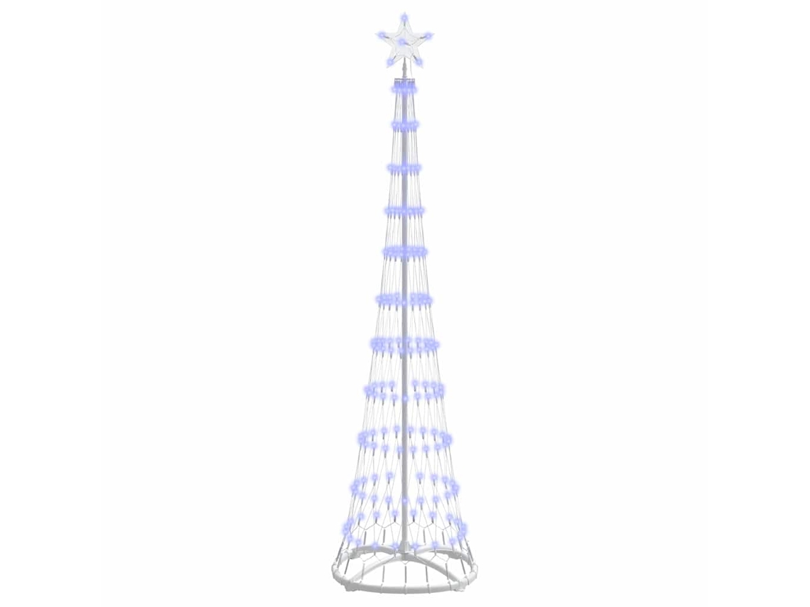 Conjunto 1 Decoração De Natal Vidaxl Azul Metal (51 X 51 X 190 Cm)