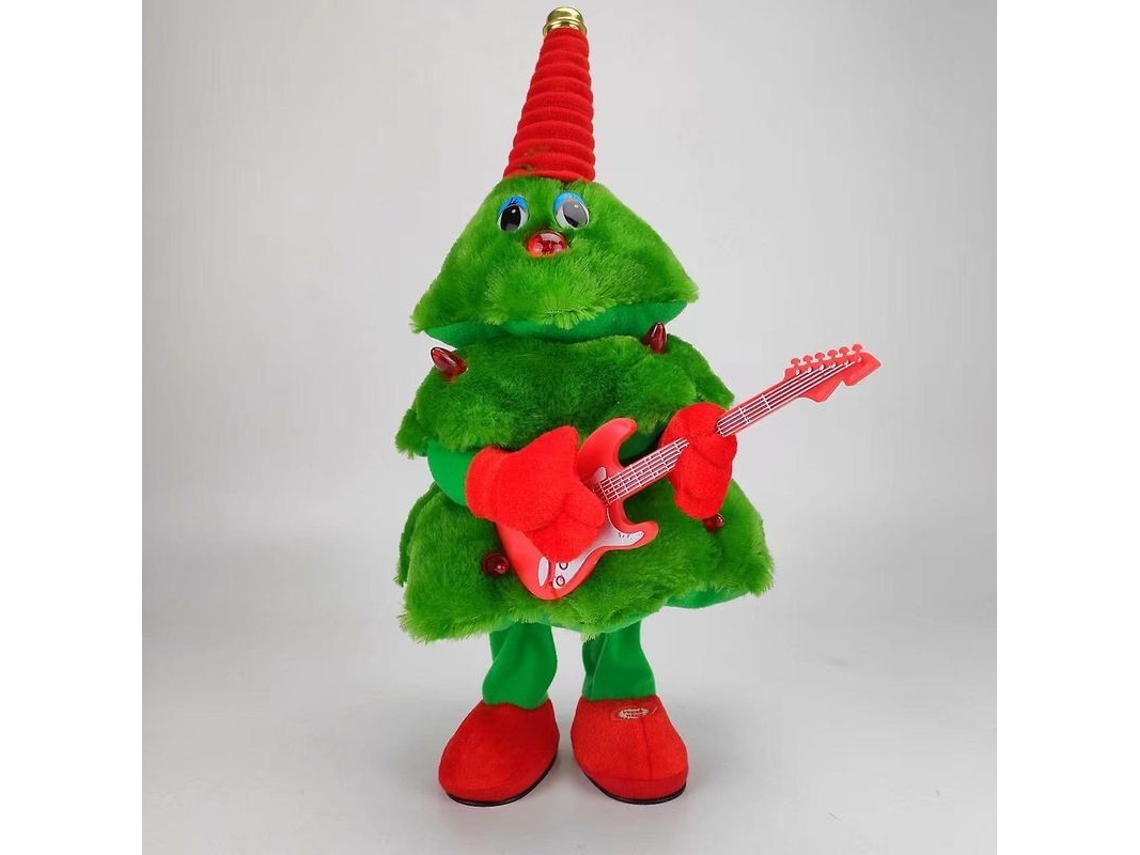 2026 brinquedo de Natal Elétrico de Pelúcia: Árvore Rotativa com Música e Dança, Presente para Crianças e Decoração