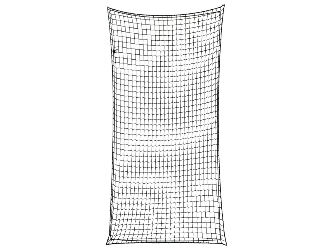 Vidaxl Rede Para Reboque Com Corda Elástica 7x3,5 M Pp Preto