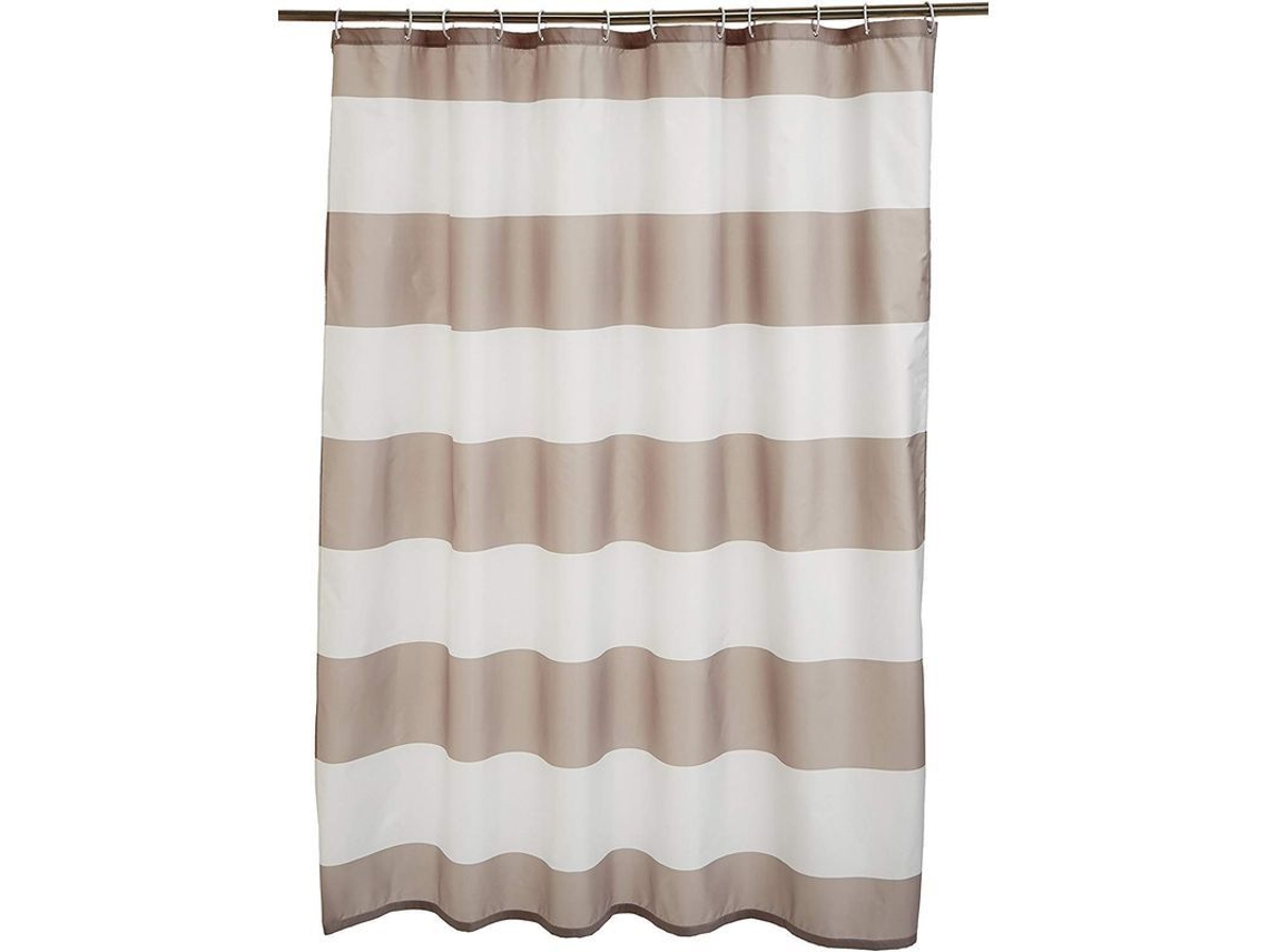 Nova Line cortina de Duche de Tecido Estampado, Marrom Claro/bege, 180 X 180cm