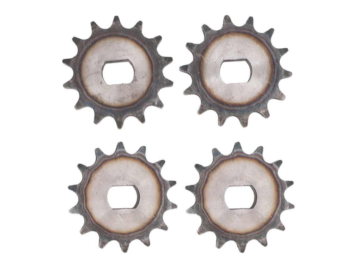 4pcs Engrenagem de Cadeia 428 14d Buraco H 12x17mm Aço para Motor My1020 Scooter Elétrico S/MARCA