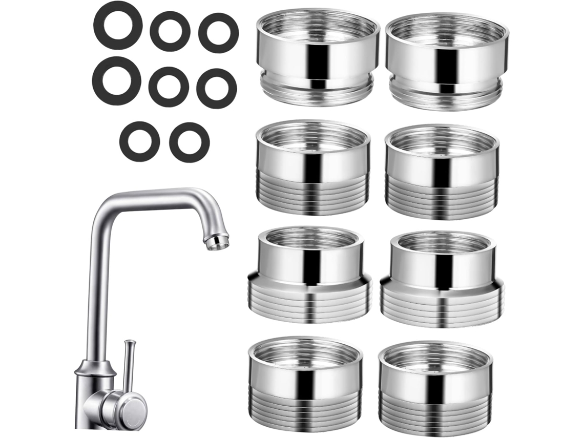 Kit Com 8 Adaptadores De Torneira Para Mangueira, Conectores Macho E