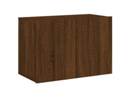 Tv Cabinet, Tv Cabinets Vidaxl Marrom Madeira Processada (n/a)