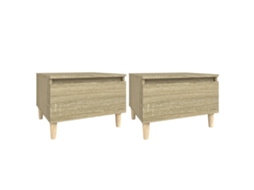 Side Table, Side Tables Vidaxl Marrom Madeira Processada (n/a)