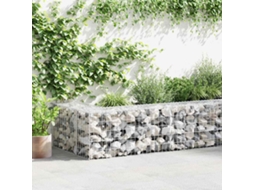 Vidaxl Muro Gabião Com Tampas Aço Galvanizado 300x30x50 Cm