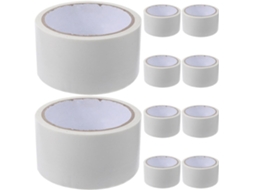 Mikikit 10-unidades De Fita Adesiva Alta Adesão Para Vedação Janelas E Portas, Material De Tecido Branco, Ideal Para O