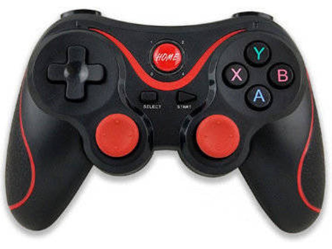 Controle de Jogo T3 / X3 para Ps3 Joystick Sem Fio Bluetooth 3.0 Android Gamepad Controle Remoto de Jogos para Pc Phone Tablet 10Preto YIZHOOD