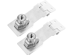 Conjunto Com 2 Cofres De Aço Inoxidável Com Fecho De Segurança Resistente Às Intempéries