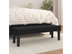 Vidaxl Banco 100x30x30 Cm Tecido Preto