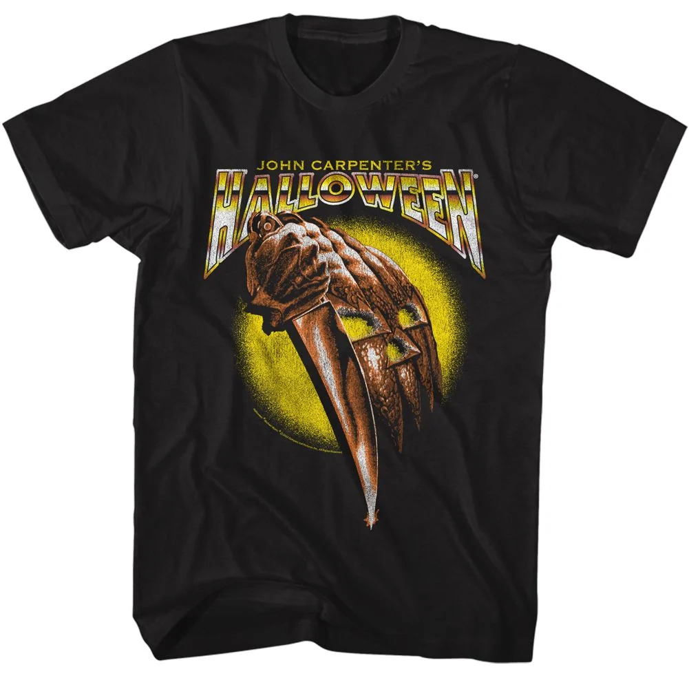 Rockinstone Halloween Movie Gradient Logo Black Adult T-shirt Size:s