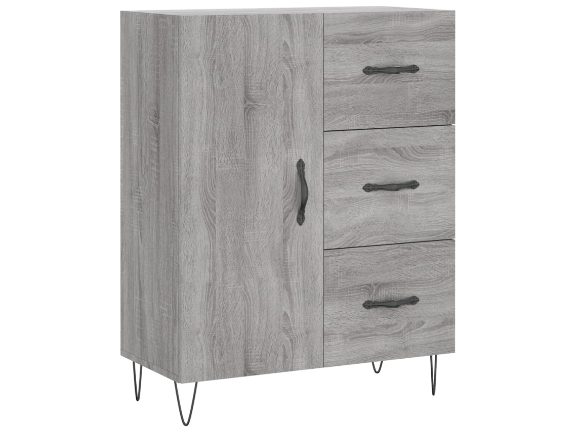 Sideboard, Sideboards Vidaxl Cinzeto Madeira Processada (n/a)
